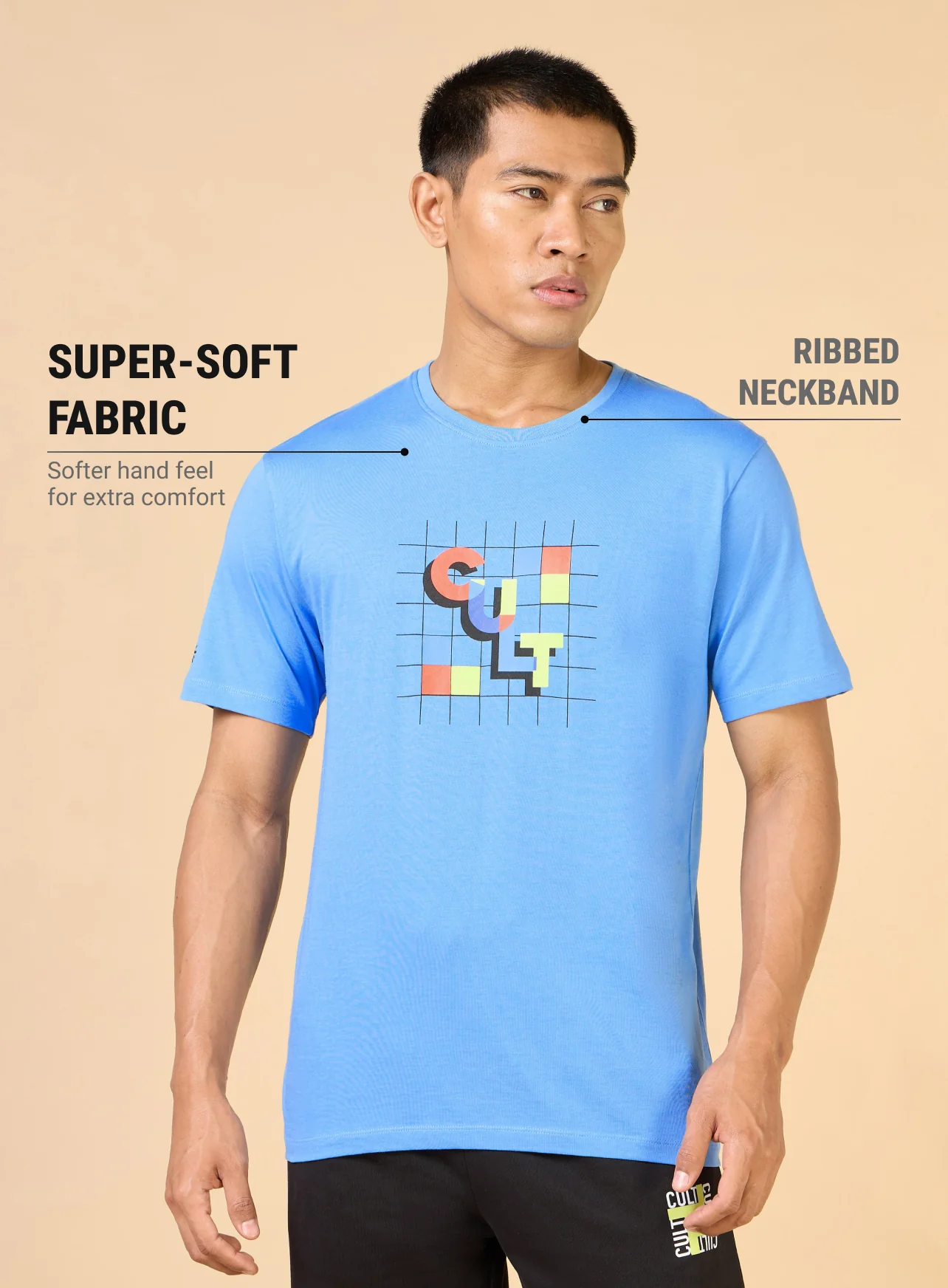 Men's Navy Plug n Play Cult T-shirt - Image 4