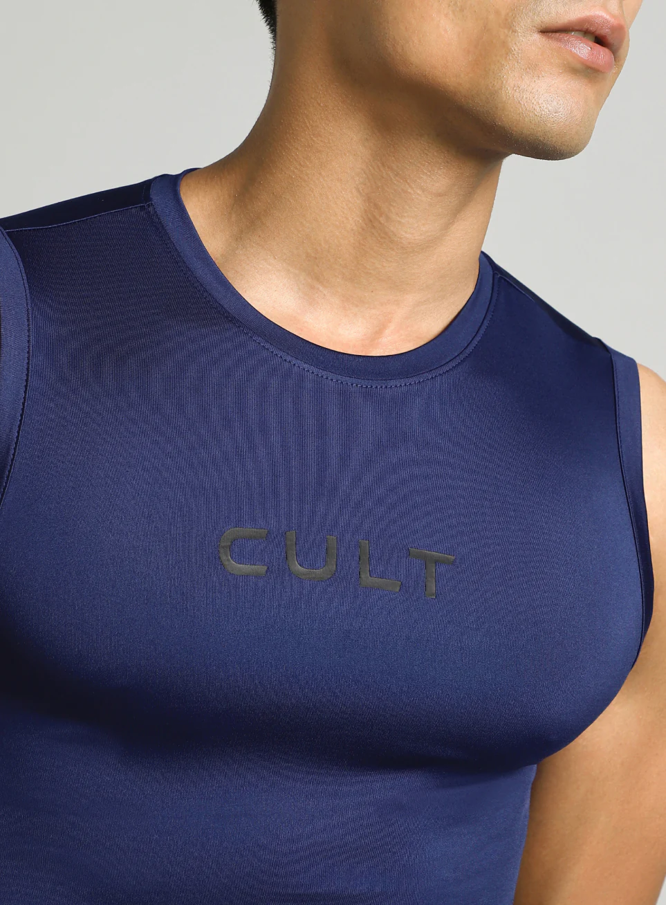 Men's Navy Power Lifter Compression T-shirt - Image 7