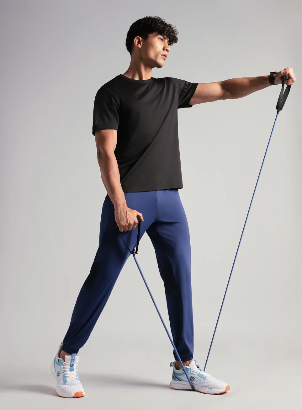 Men's Navy Power Pop Active Joggers - Image 3