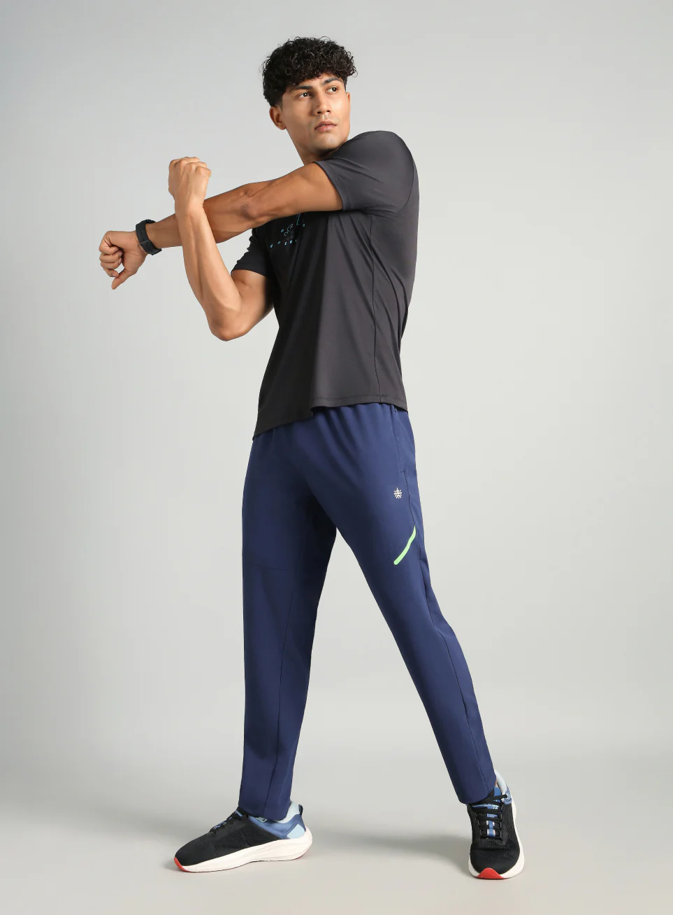 Men's Navy Power Pop Training Trackpants - Image 2