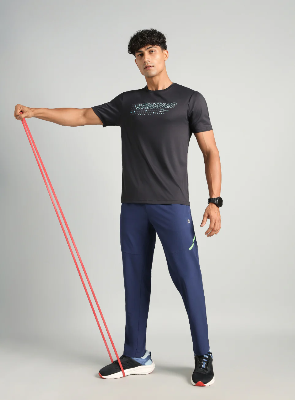Men's Navy Power Pop Training Trackpants - Image 3