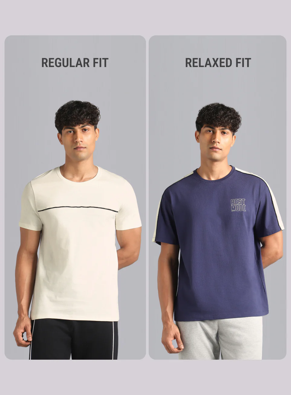 Men's Navy Rest Mode Relaxed Fit T-shirt - Image 10
