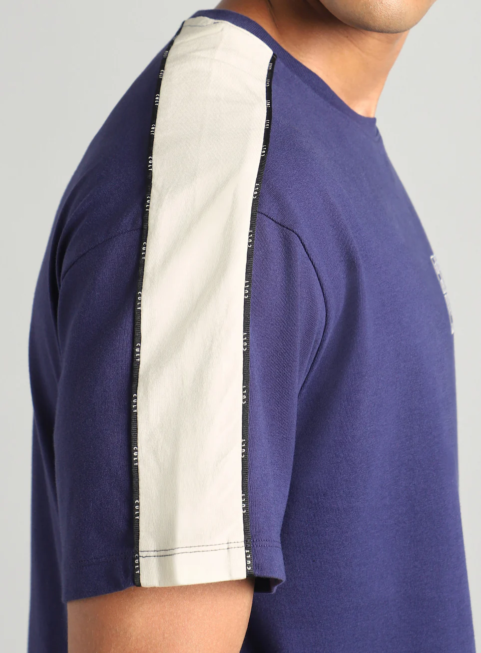 Men's Navy Rest Mode Relaxed Fit T-shirt - Image 8
