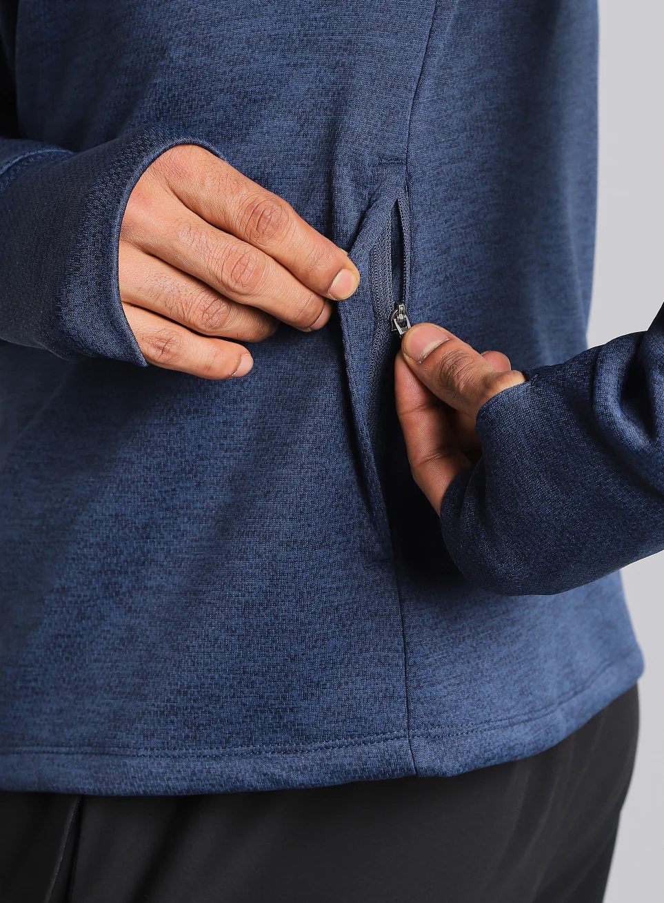 Men's Navy Run Elevate All Weather Jacket - Image 10