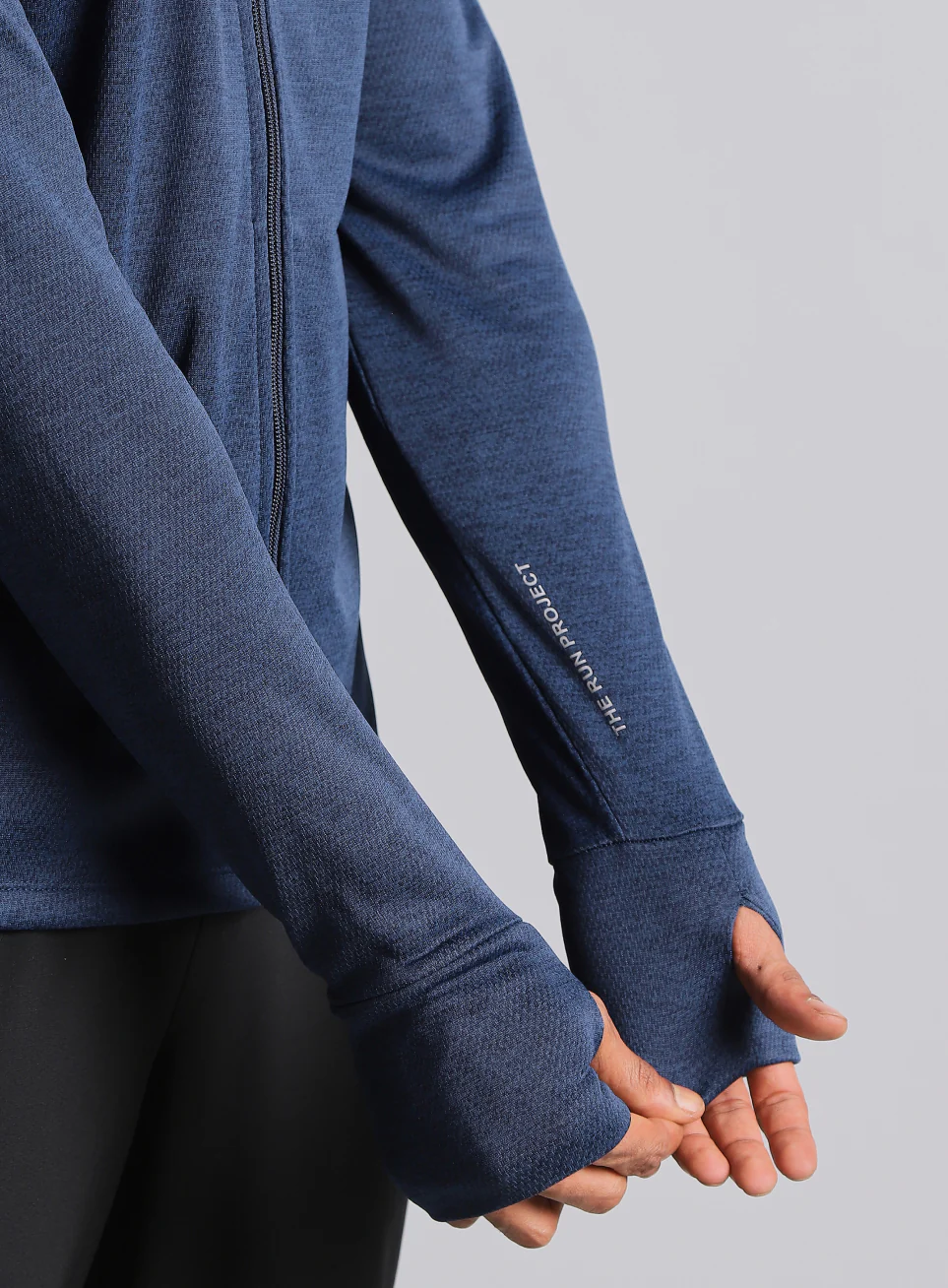 Men's Navy Run Elevate All Weather Jacket - Image 12