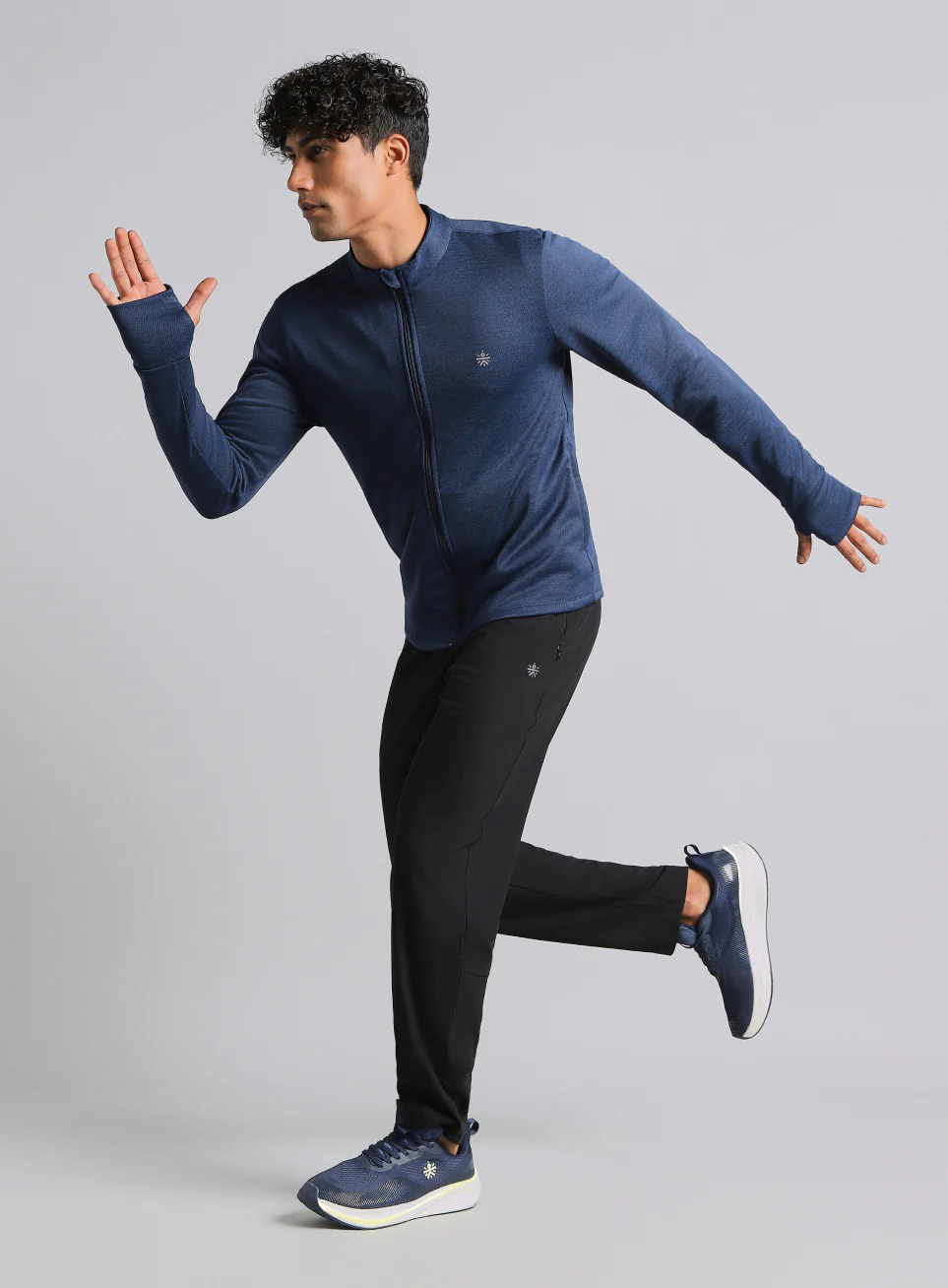 Men's Navy Run Elevate All Weather Jacket - Image 2