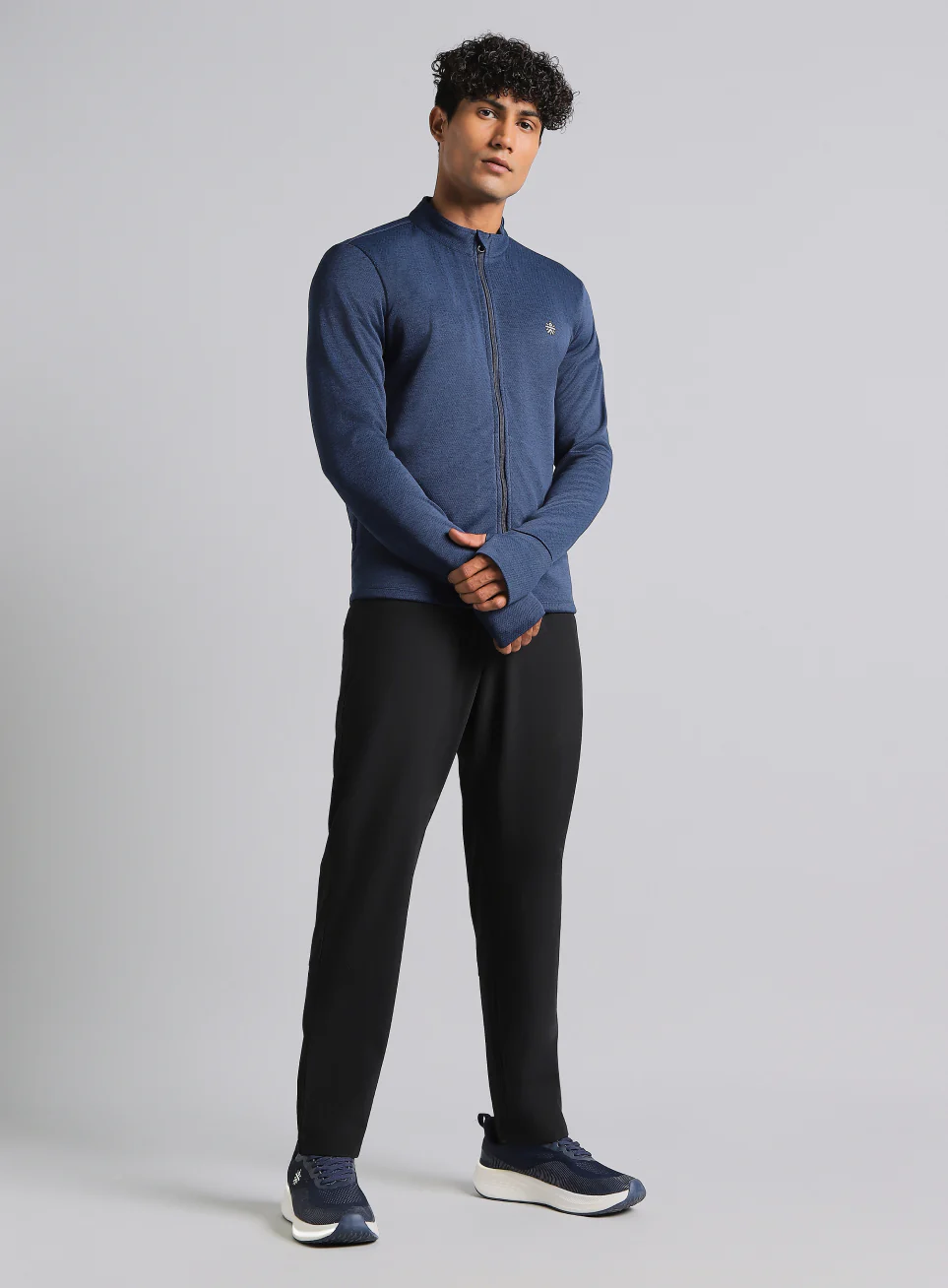 Men's Navy Run Elevate All Weather Jacket - Image 3