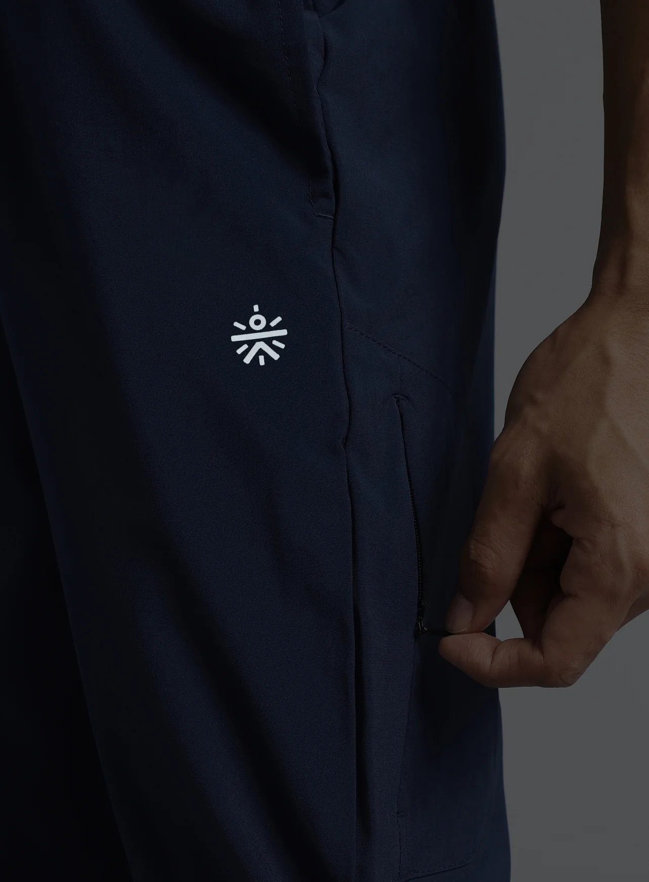 Men's Navy Run Elevate Trackpants - Image 10