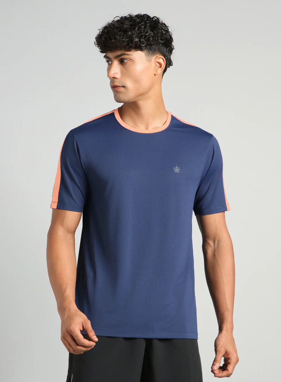 Men's Navy Run In Motion Graphic T-Shirt - Image 4