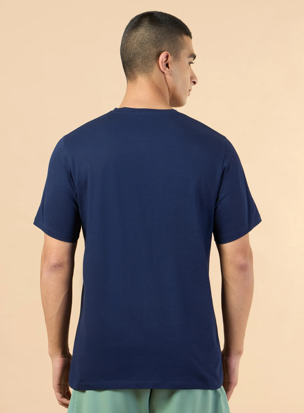 Men's Navy Sculpt Graphic T-shirt - Image 6
