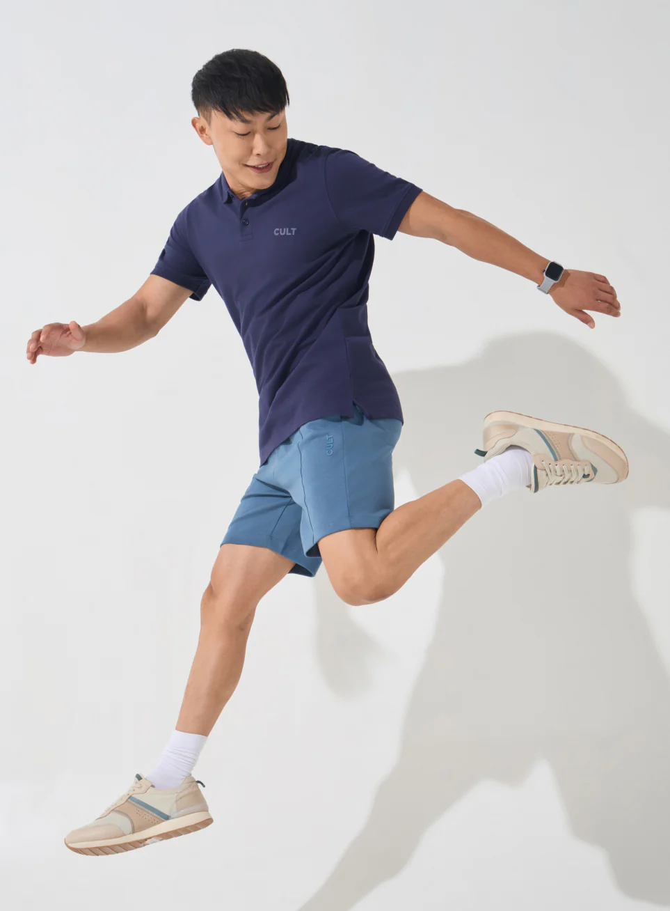 Men's Navy Soft Form Classic Polo T-shirt - Image 3