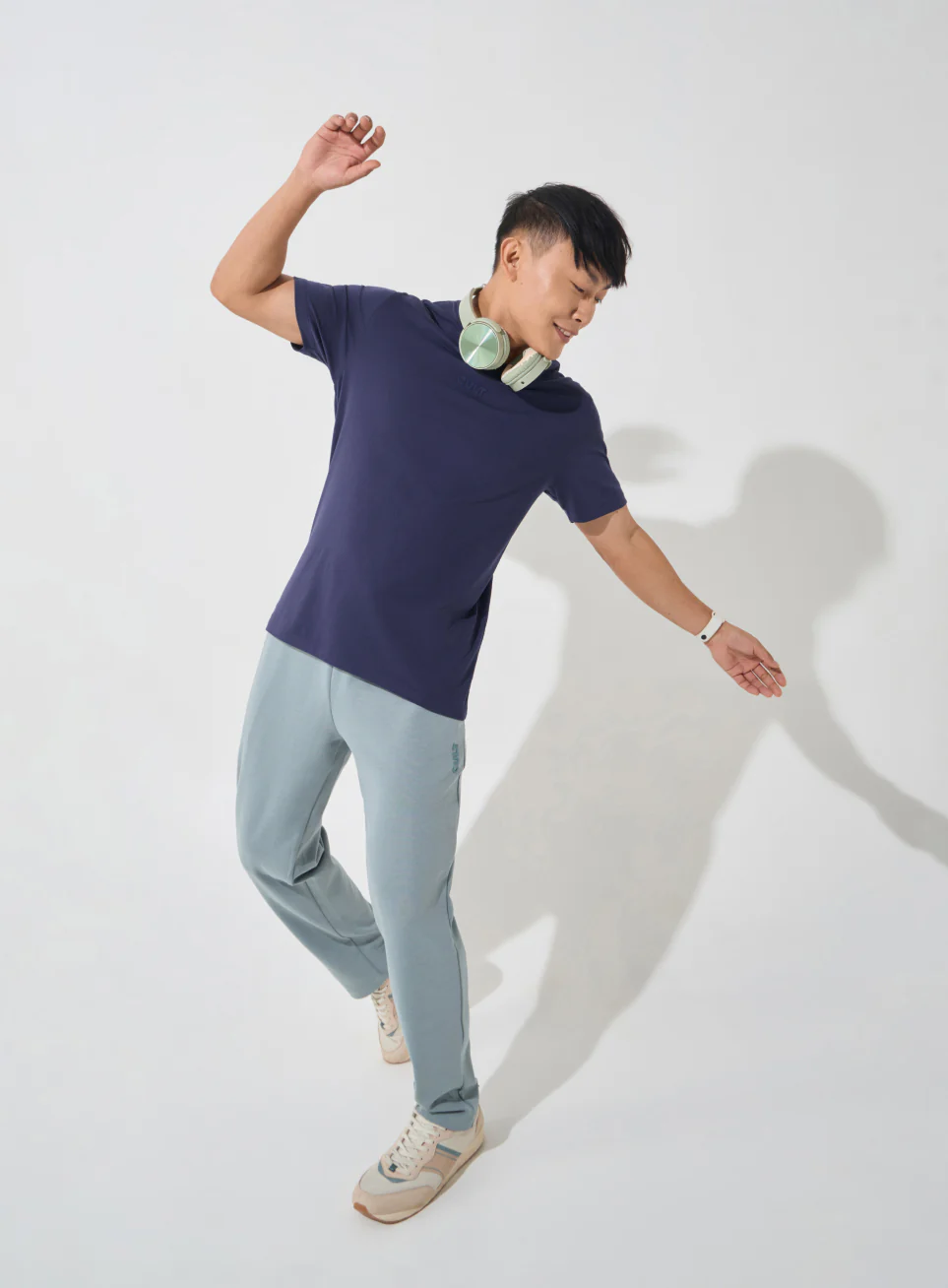 Men's Navy Soft Form Classic T-shirt - Image 2