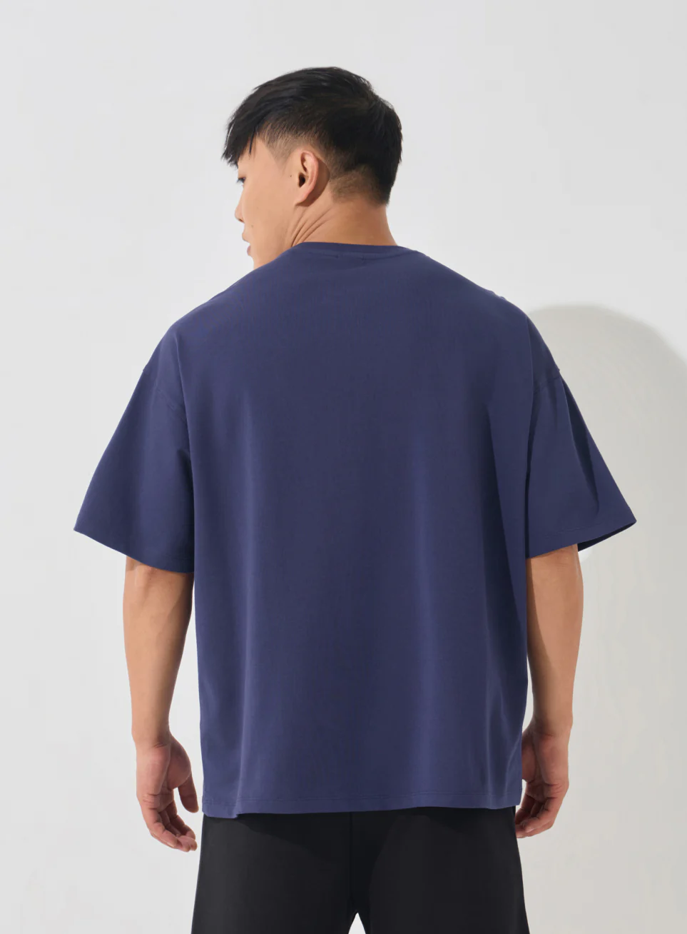 Men's Navy Soft Form Oversized T-shirt - Image 6