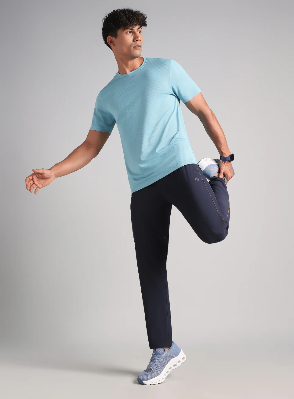 Men's Navy Speed Run Trackpants - Image 2