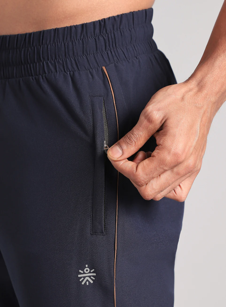 Men's Navy Speed Run Trackpants - Image 7