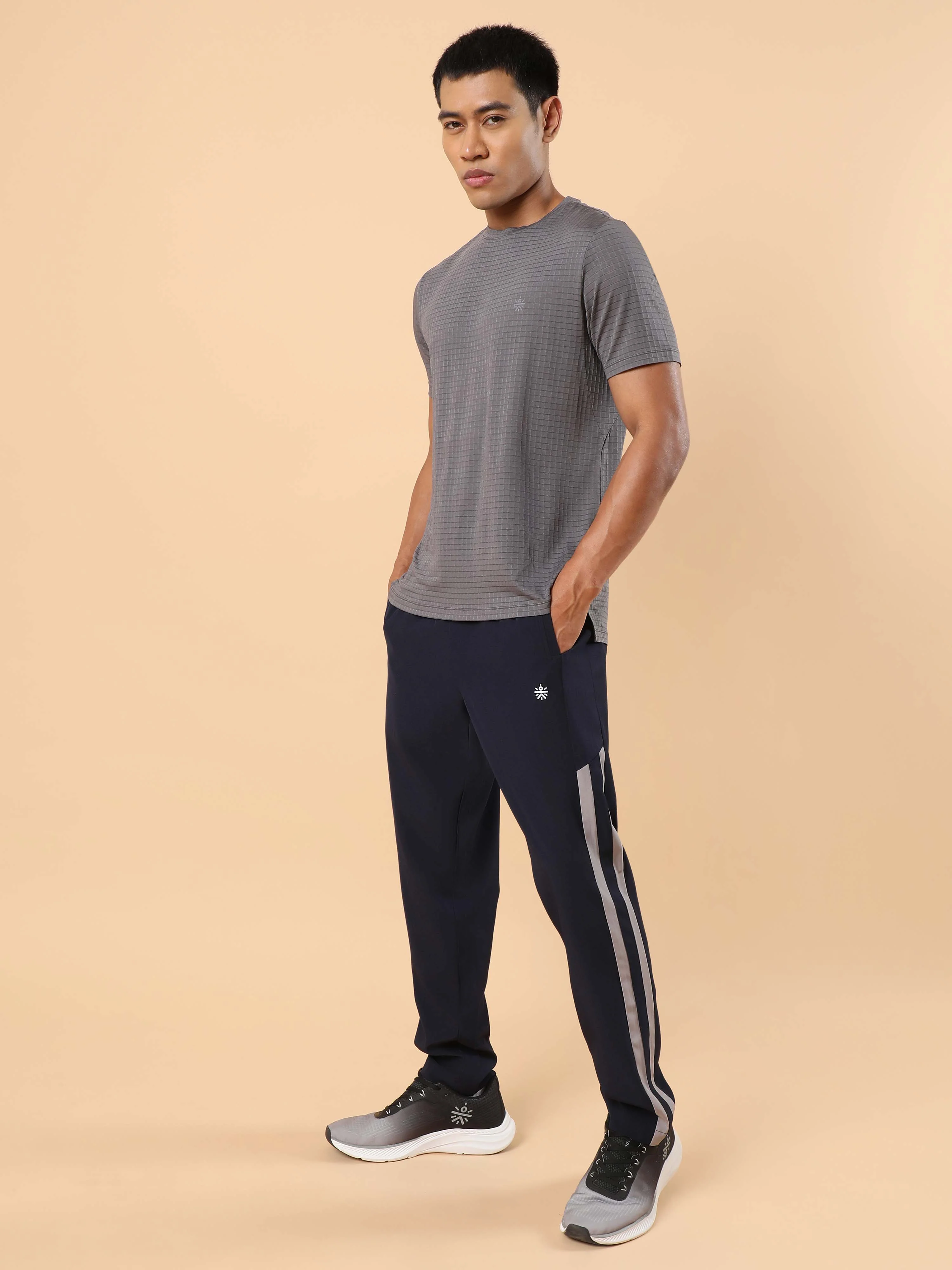 Men's Navy Sporty Training Trackpants - Image 3
