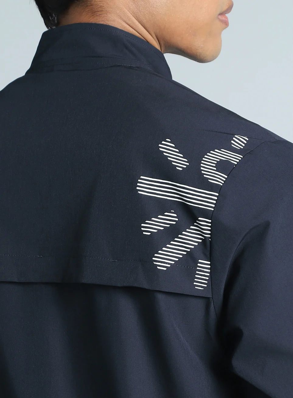 Men's Navy Train in Workout Jacket - Image 10