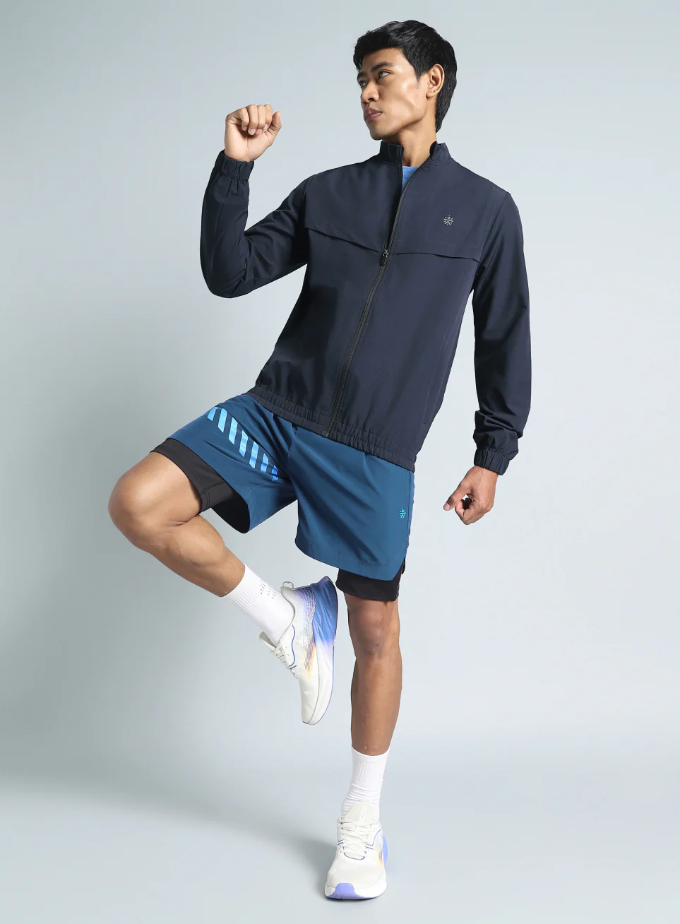 Men's Navy Train in Workout Jacket - Image 2