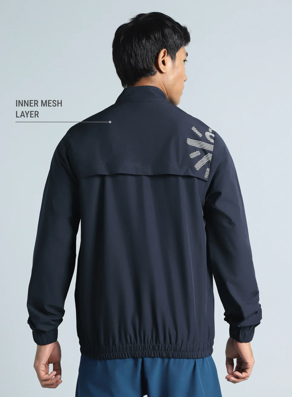 Men's Navy Train in Workout Jacket - Image 6