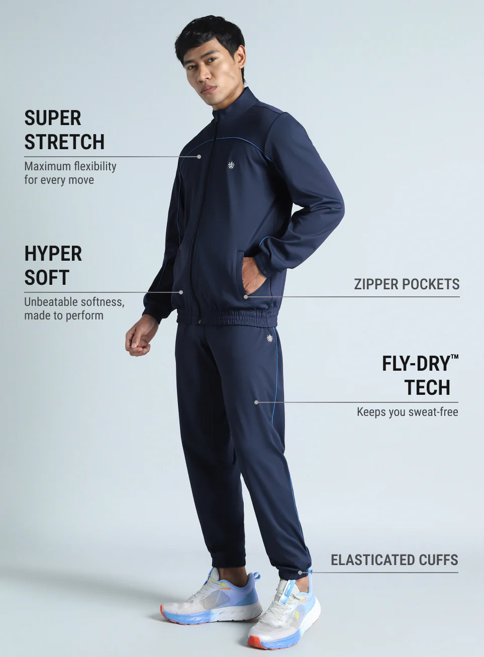 Men's Navy Training All Format Tracksuit - Image 5