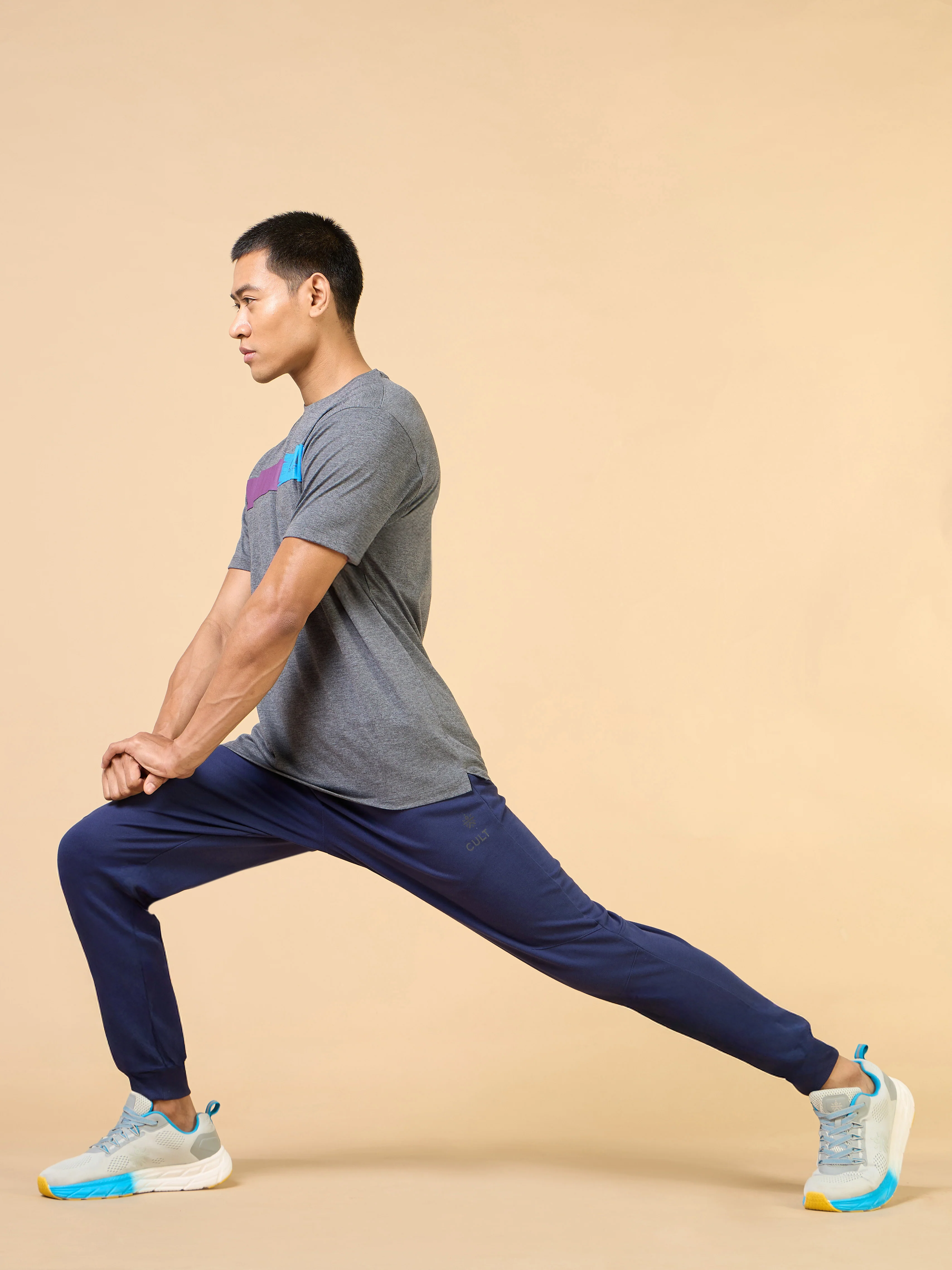 Men's Navy Training Sculpted Joggers - Image 2