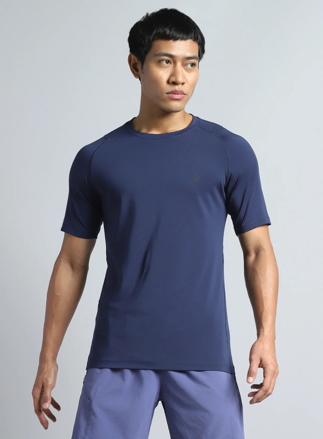 Men's Navy True Performance Sculpted T-shirt - Image 4