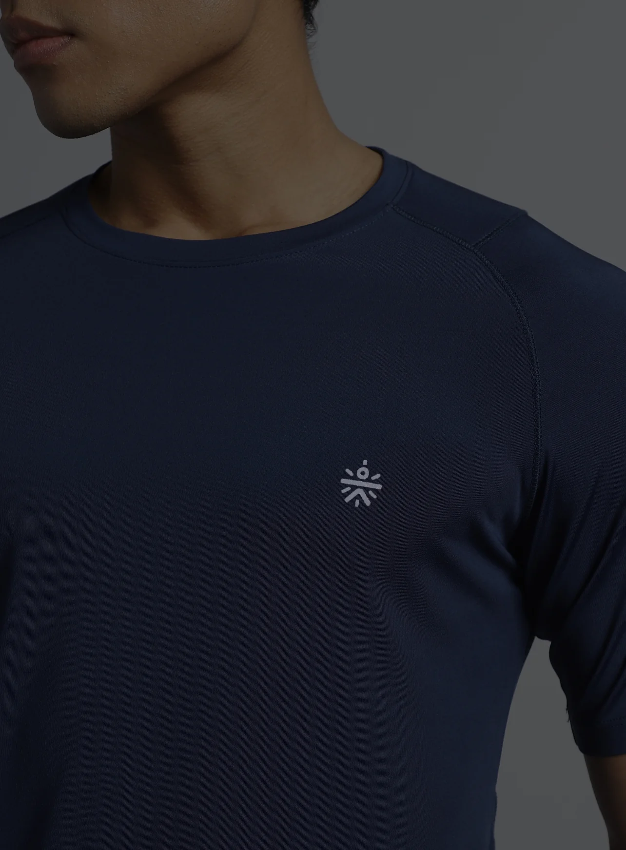 Men's Navy True Performance Sculpted T-shirt - Image 8