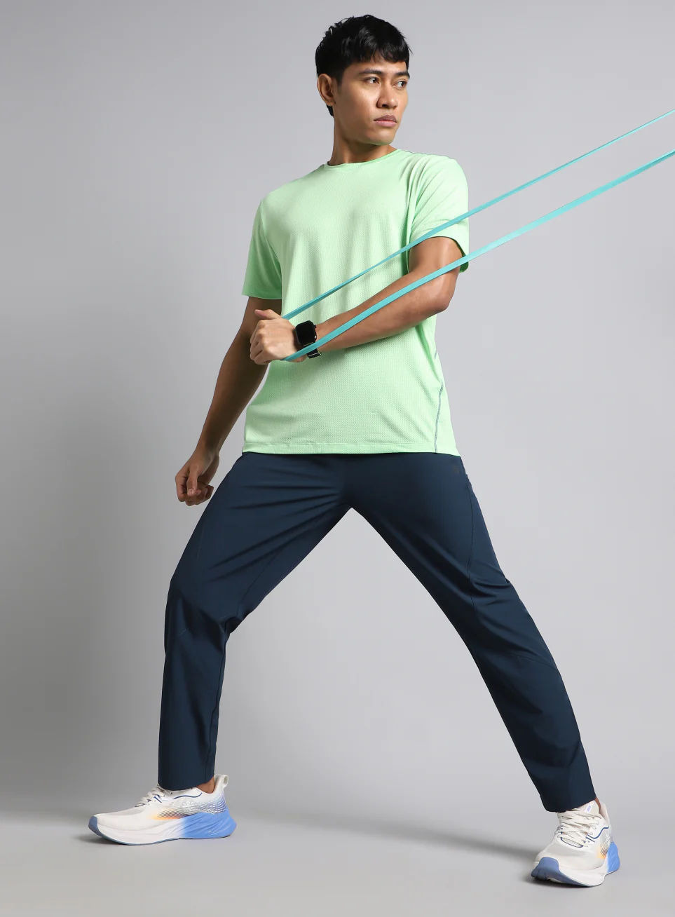 Men's Navy True Performance Sculpted Trackpants - Image 3