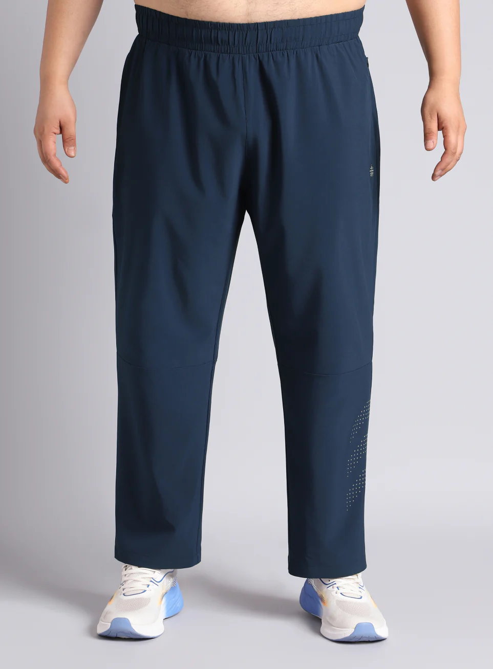Men's Navy Ultimate Running Plus Size Trackpants - Image 4