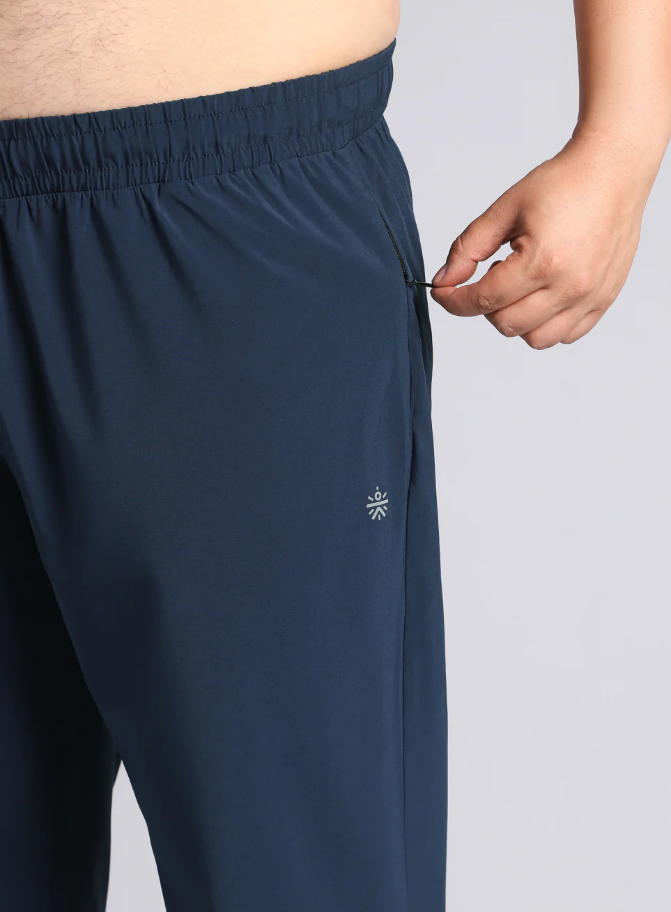Men's Navy Ultimate Running Plus Size Trackpants - Image 7
