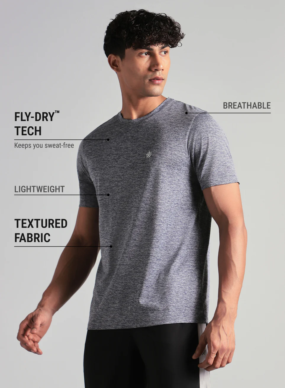 Men's Navy Ultimate Training T-shirt - Image 5