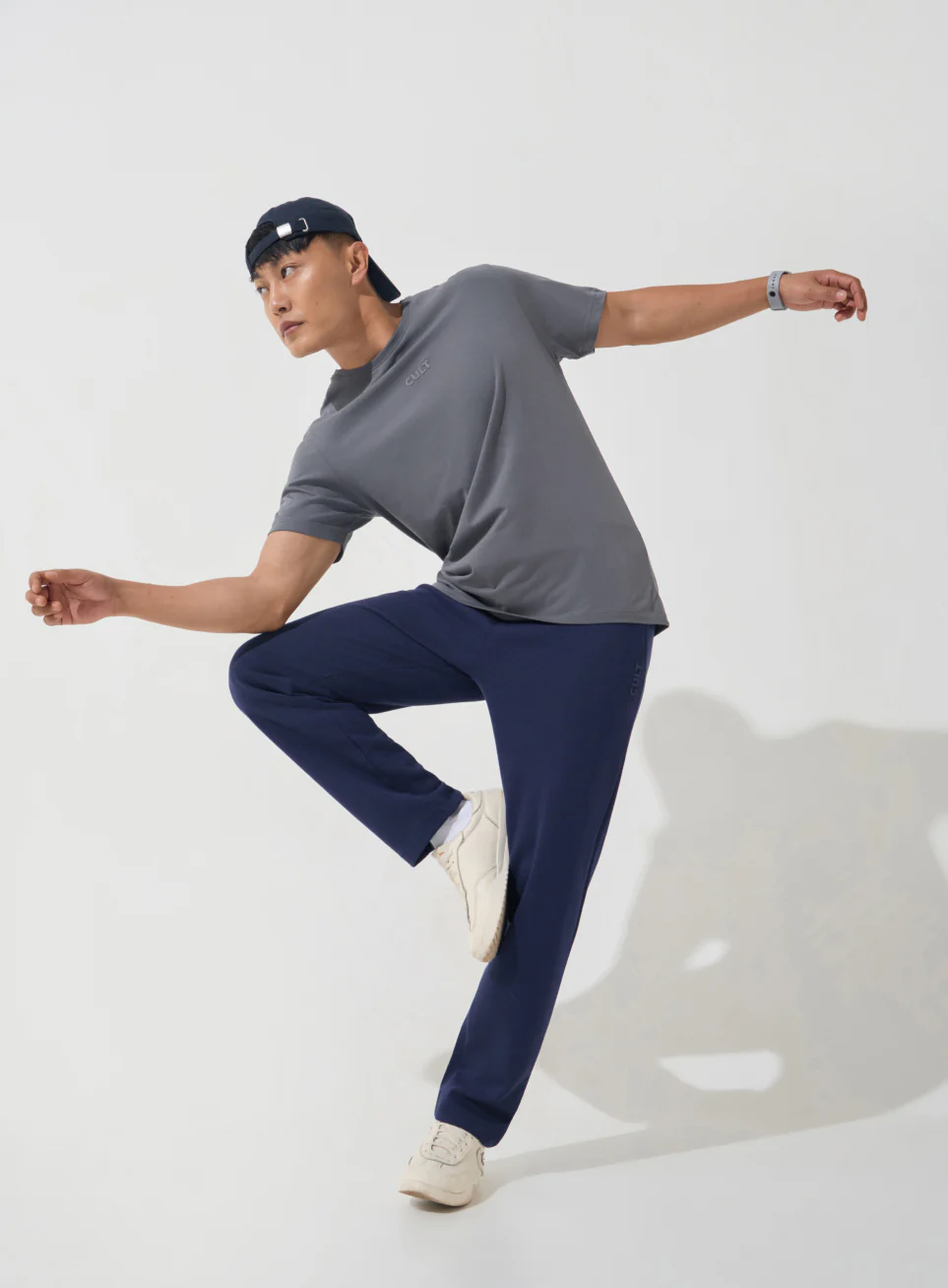 Men's Navy Ultra Luxe Classic Trackpants - Image 2