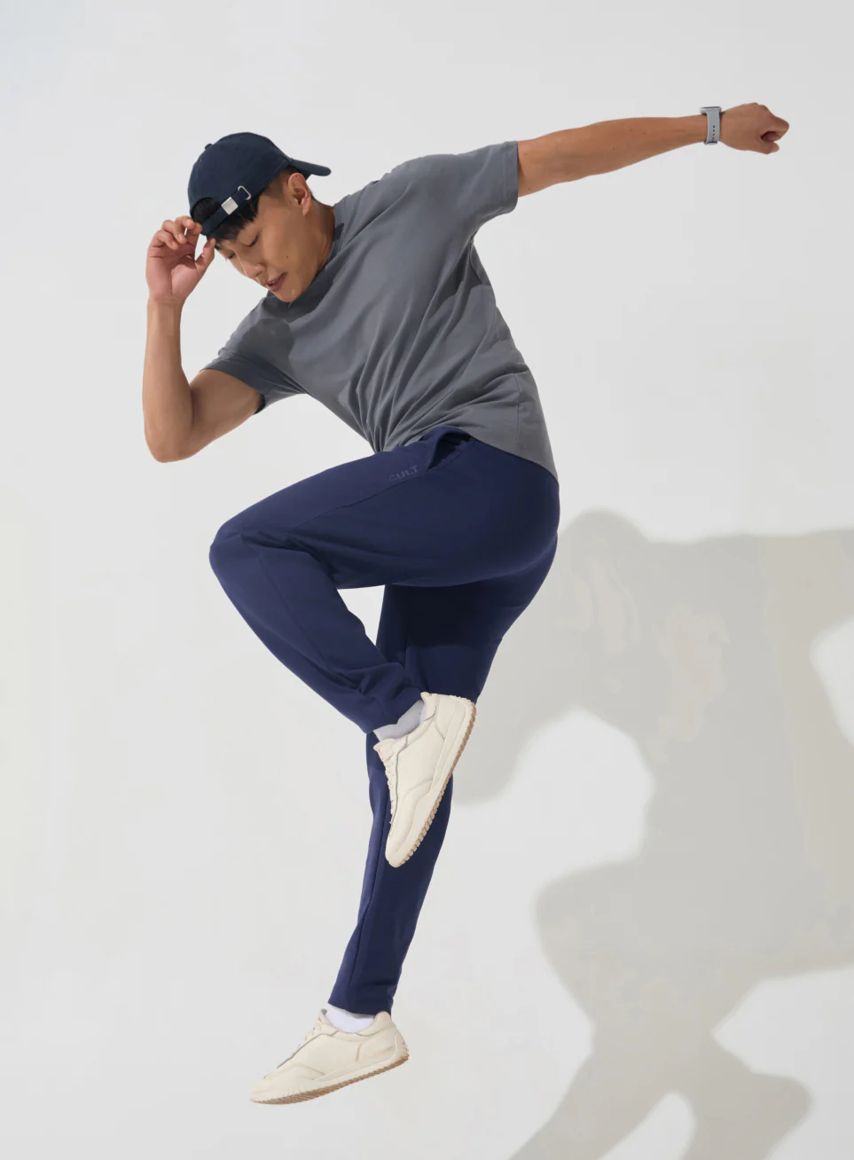 Men's Navy Ultra Luxe Classic Trackpants - Image 3