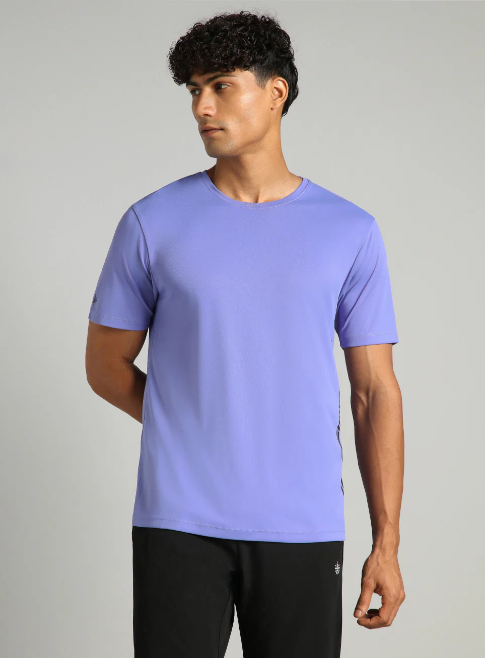 Men's Navy Warm Up Training T-shirt - Image 4