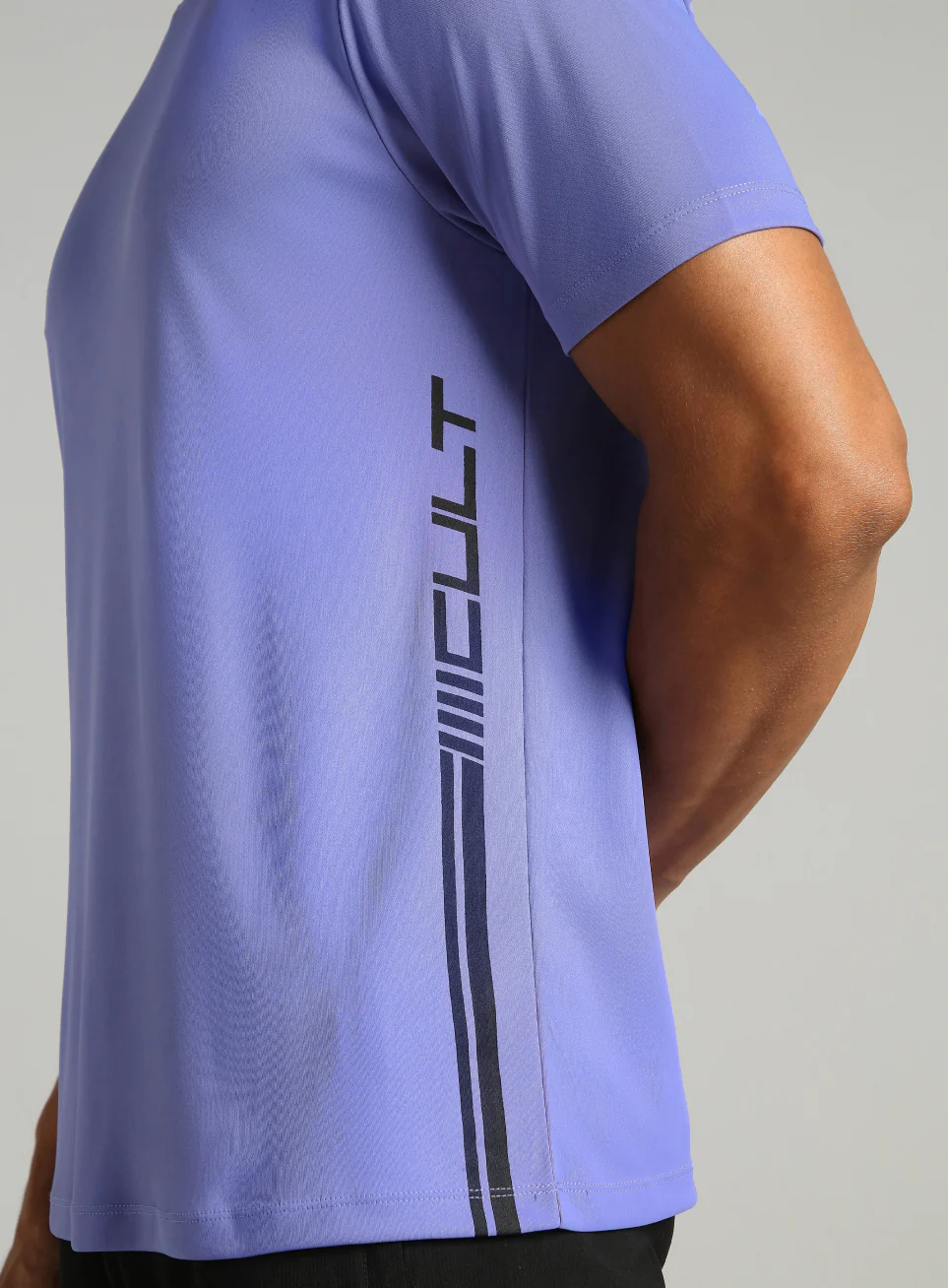 Men's Navy Warm Up Training T-shirt - Image 8