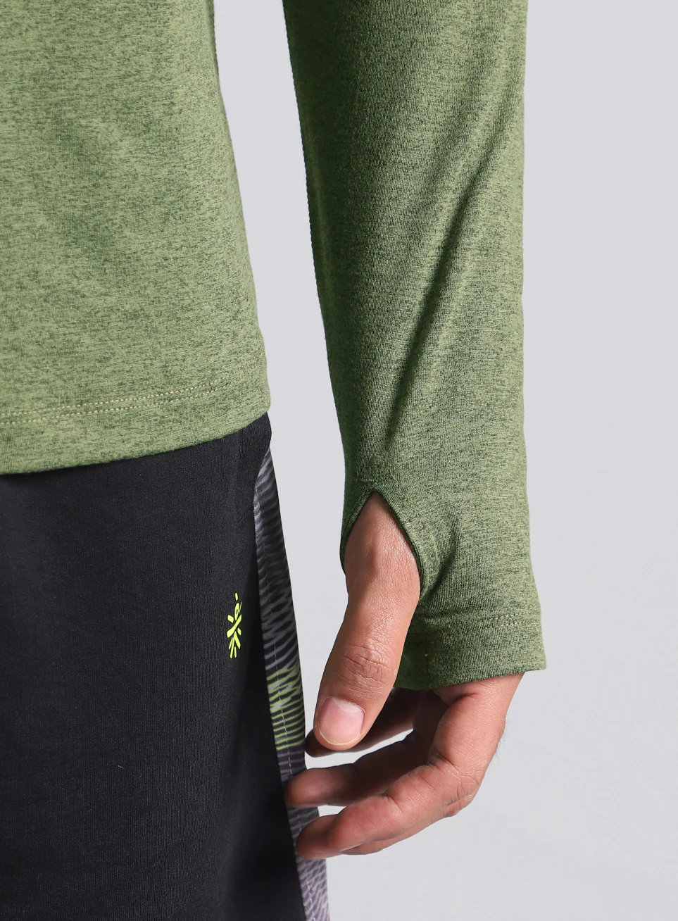 Men's Neon Green Training Sculpted All Weather Jacket - Image 10