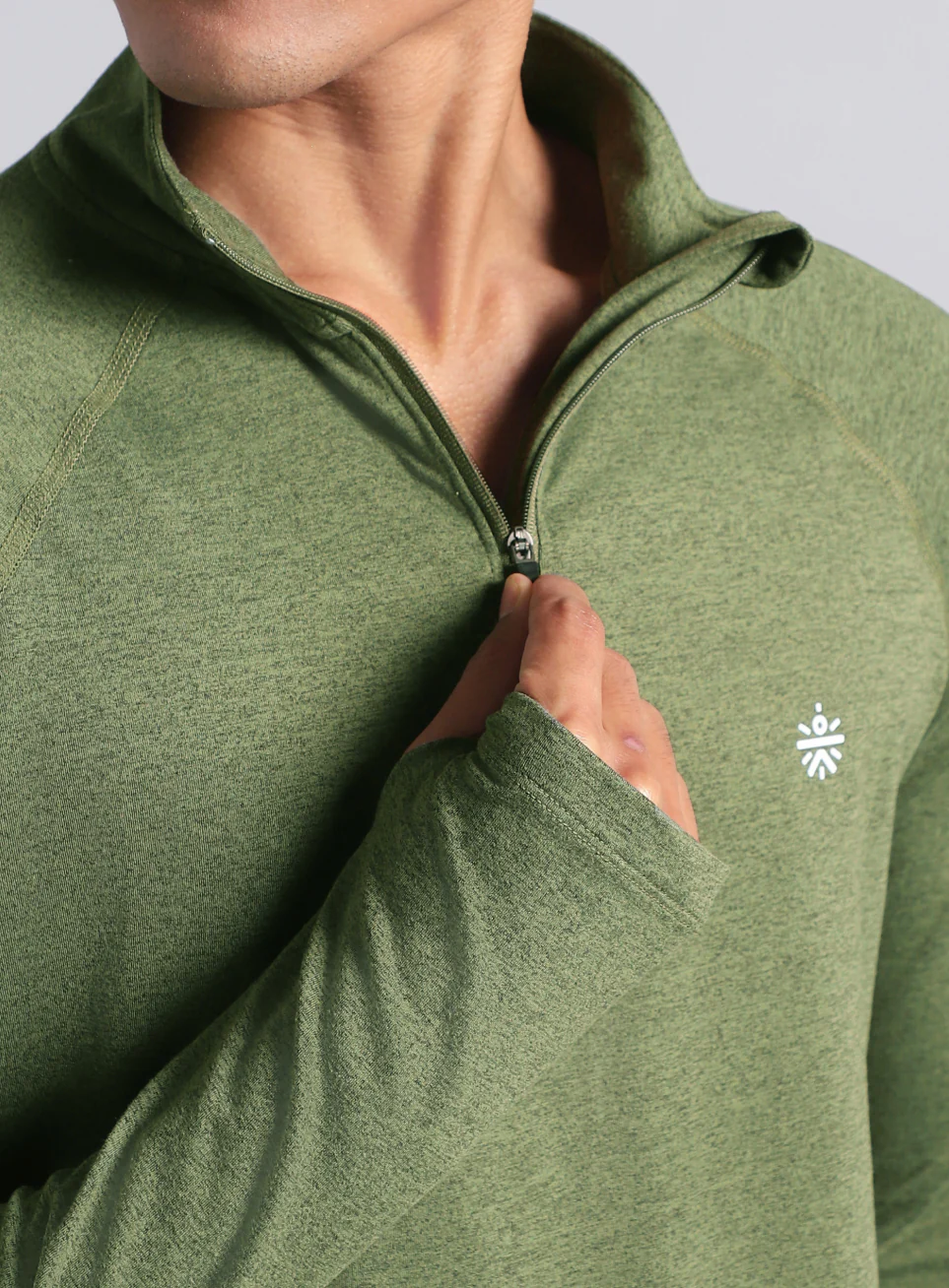 Men's Neon Green Training Sculpted All Weather Jacket - Image 7