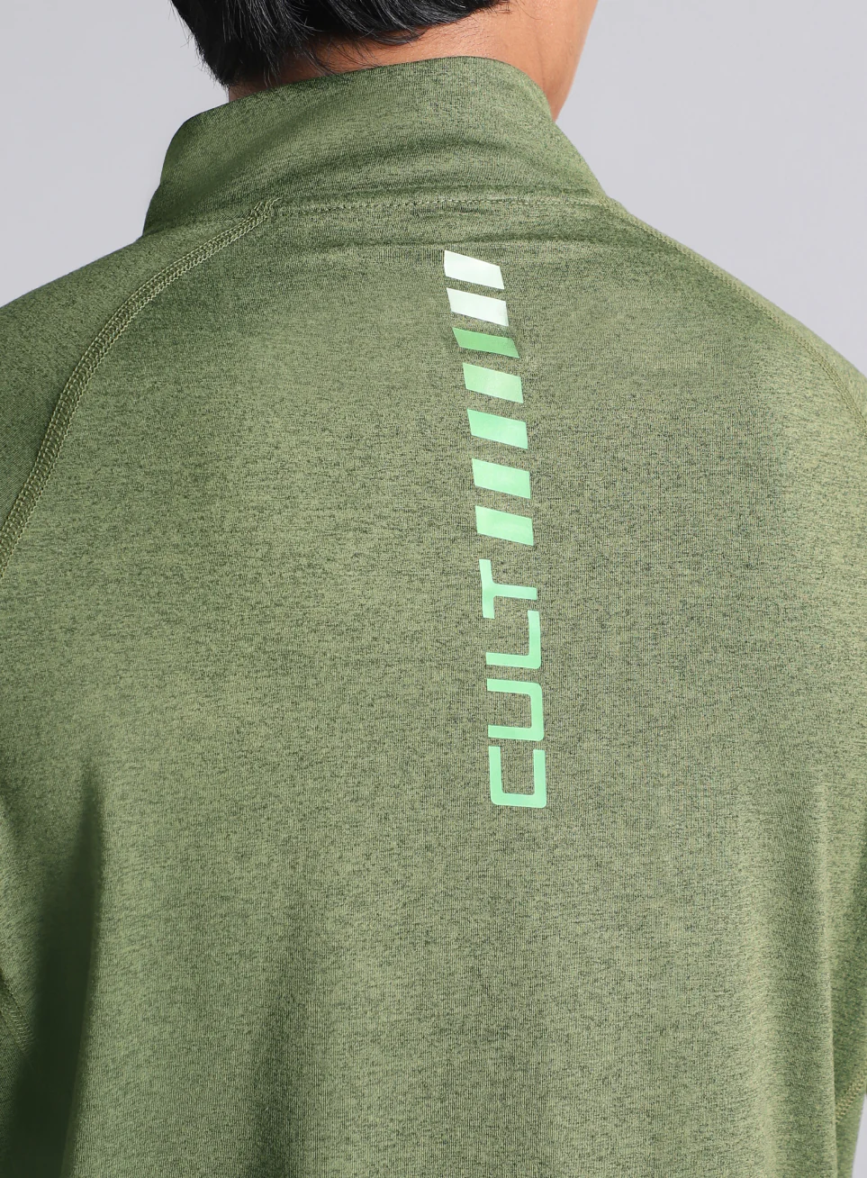 Men's Neon Green Training Sculpted All Weather Jacket - Image 9