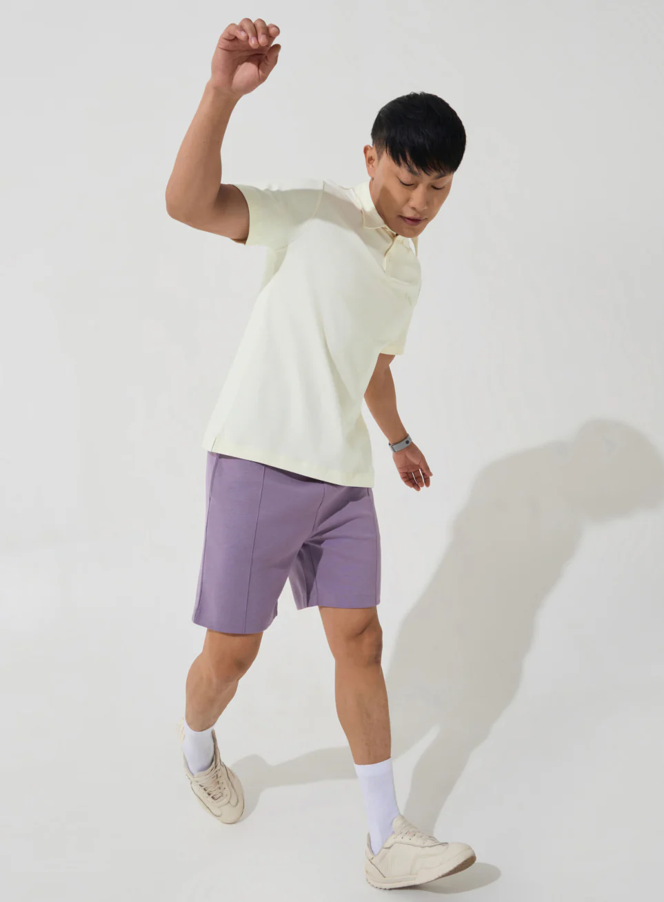 Men's Off-White Everyday Luxe Cotton Polo T-shirt - Image 2