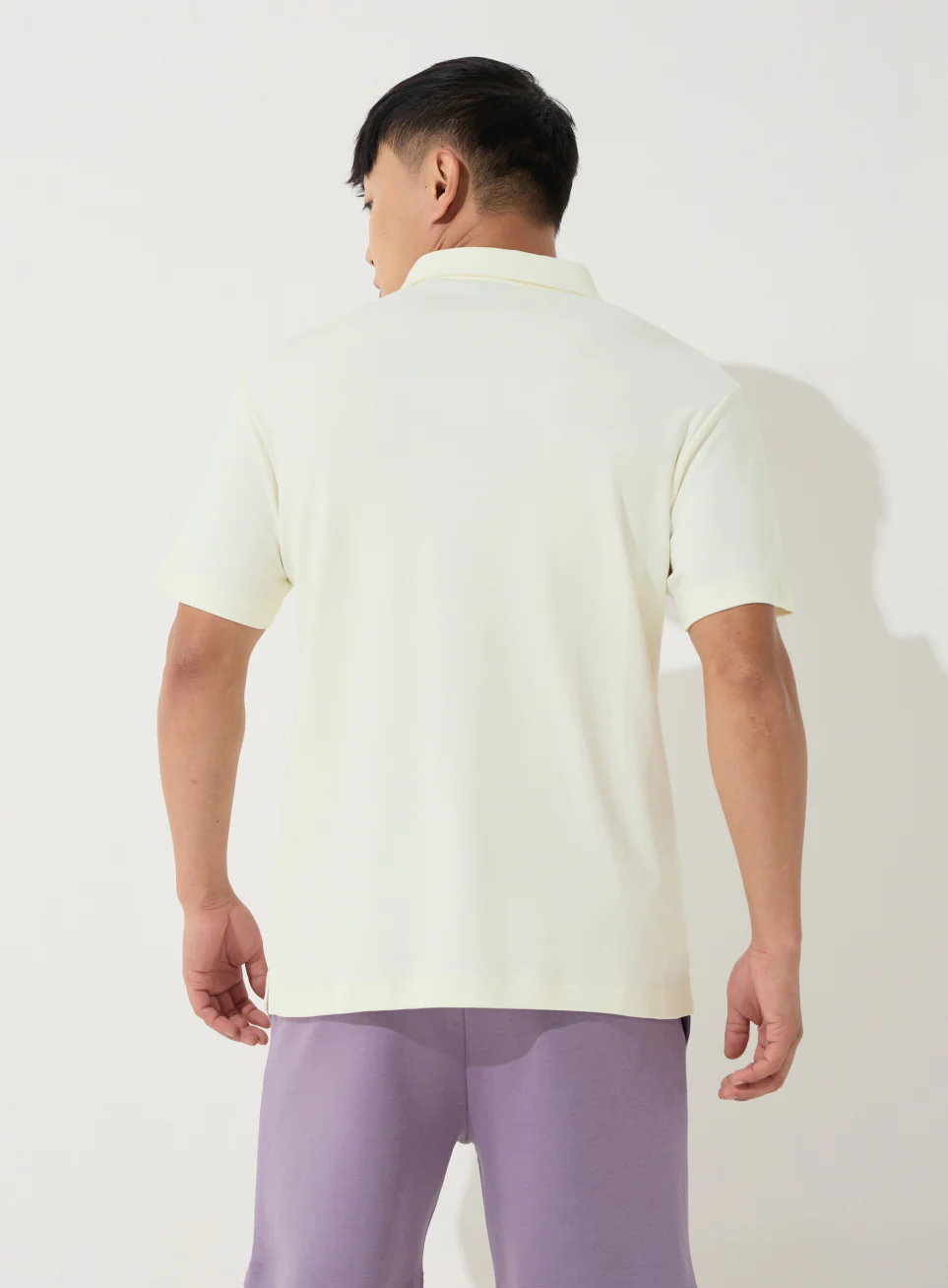 Men's Off-White Everyday Luxe Cotton Polo T-shirt - Image 6