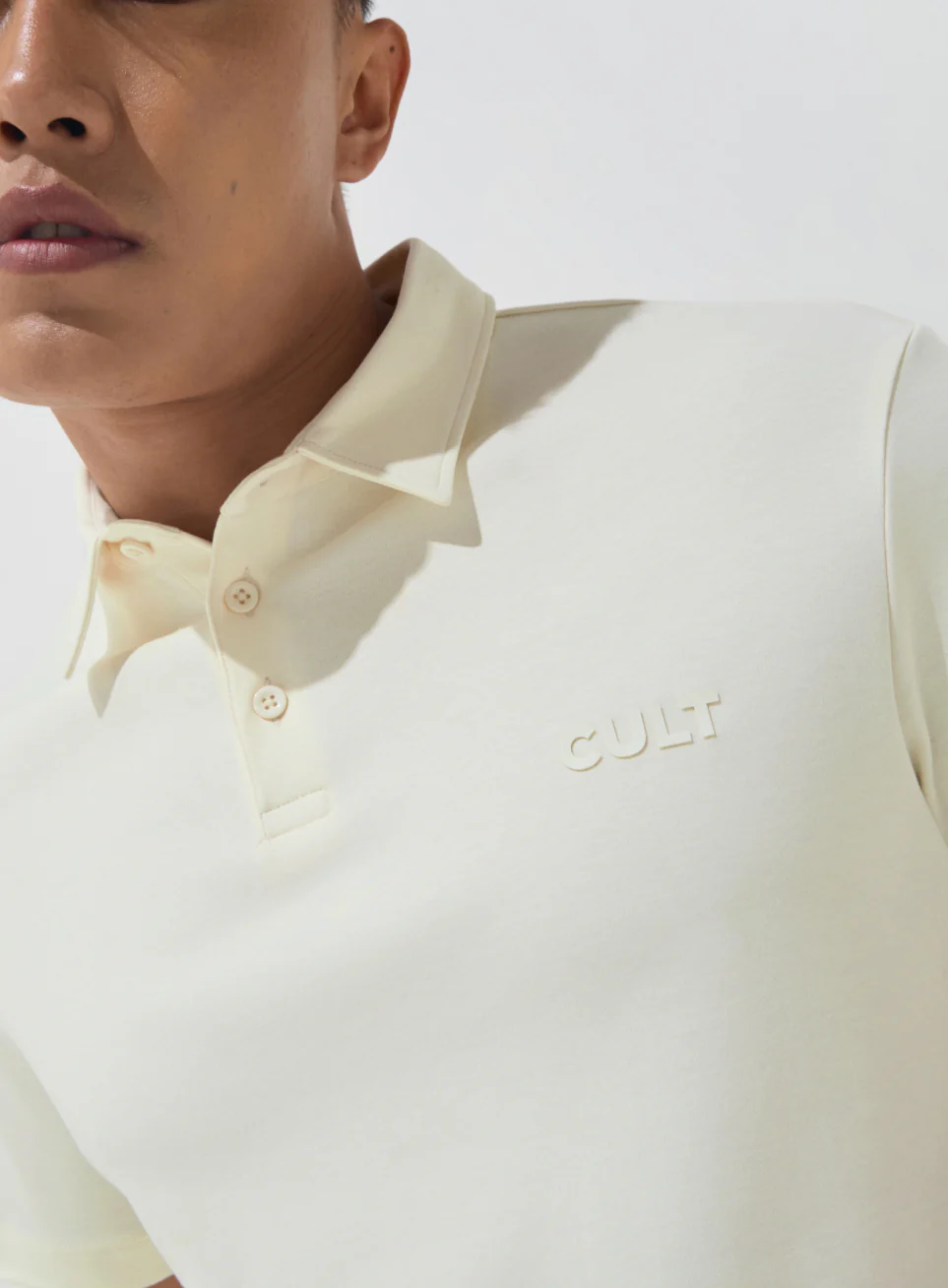 Men's Off-White Everyday Luxe Cotton Polo T-shirt - Image 7