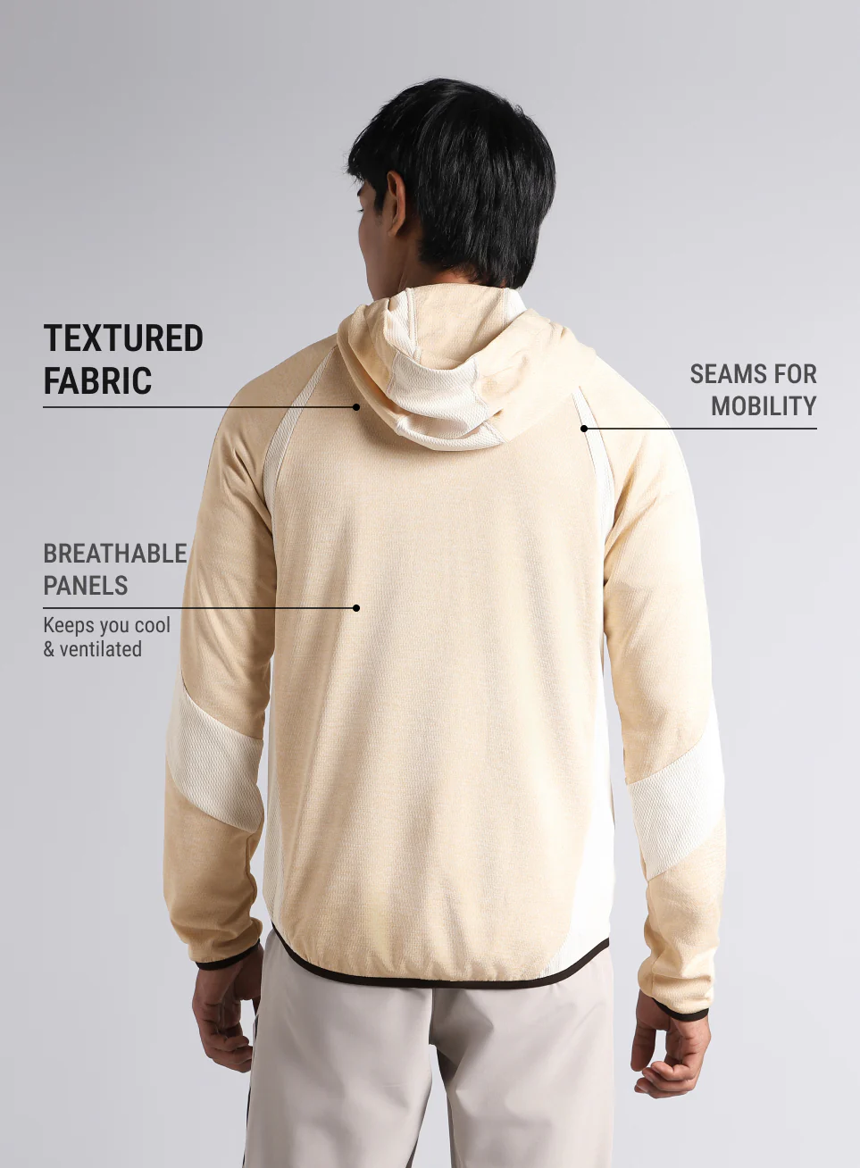 Men's Off-White HIIT Training Jacket - Image 6