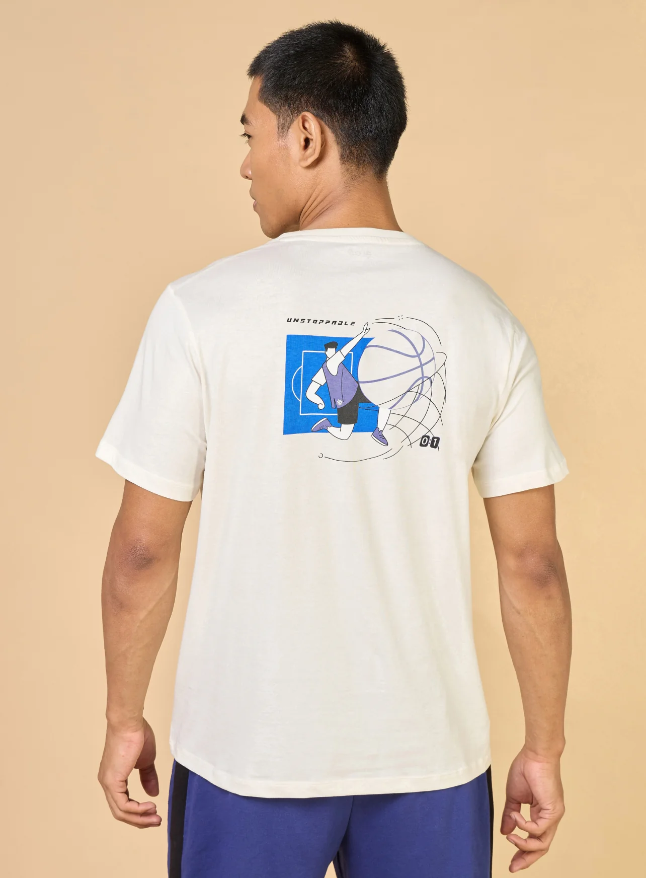 Men's Off White In Action Gracphic T-shirt - Image 6