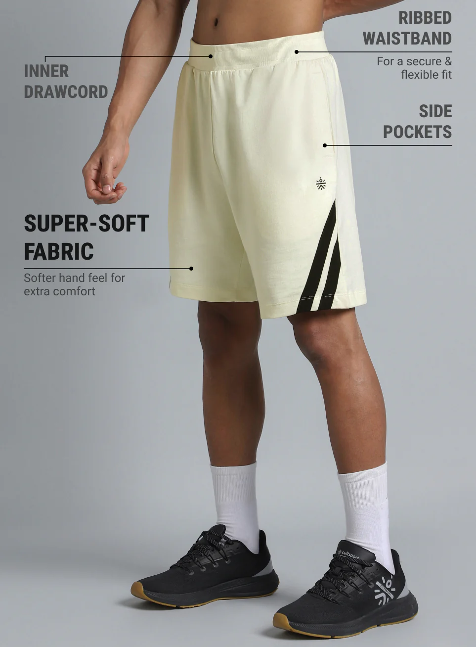 Men's Off White Move Easy Shorts - Image 5
