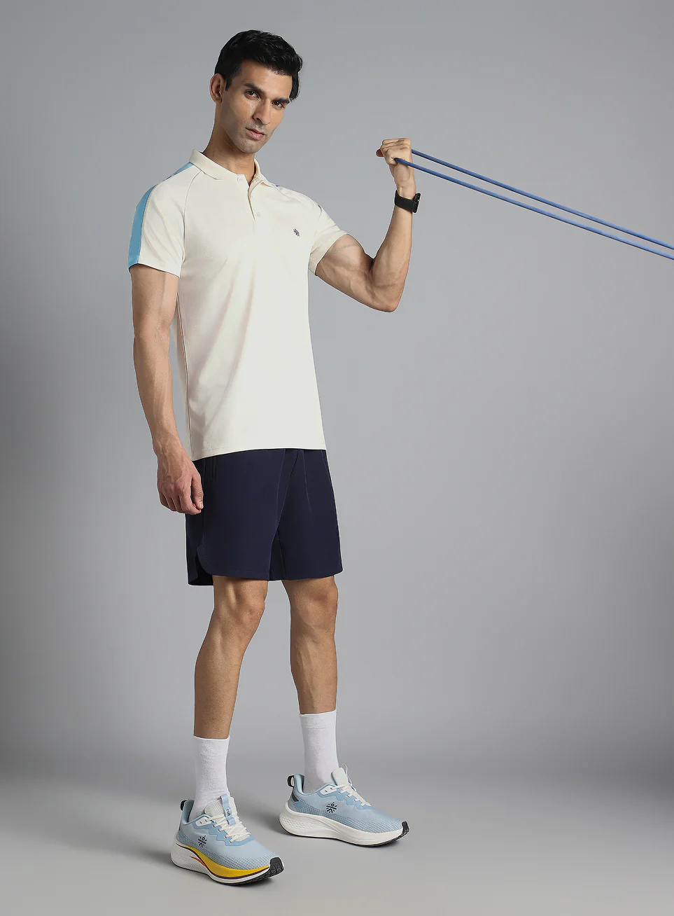 Men's Off White Performance Essential Polo T-shirt - Image 2