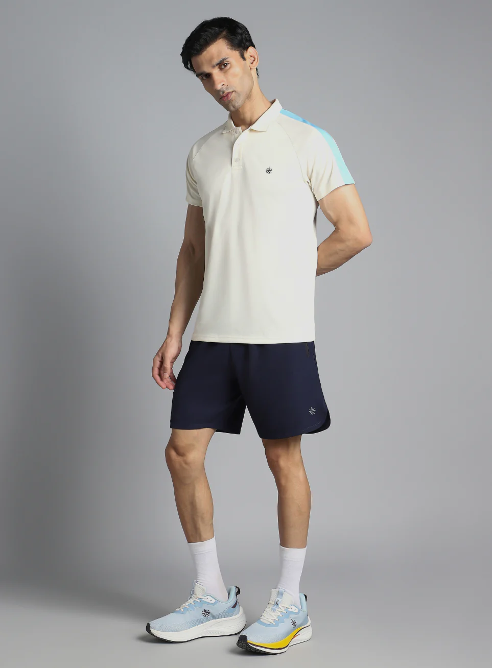 Men's Off White Performance Essential Polo T-shirt - Image 3
