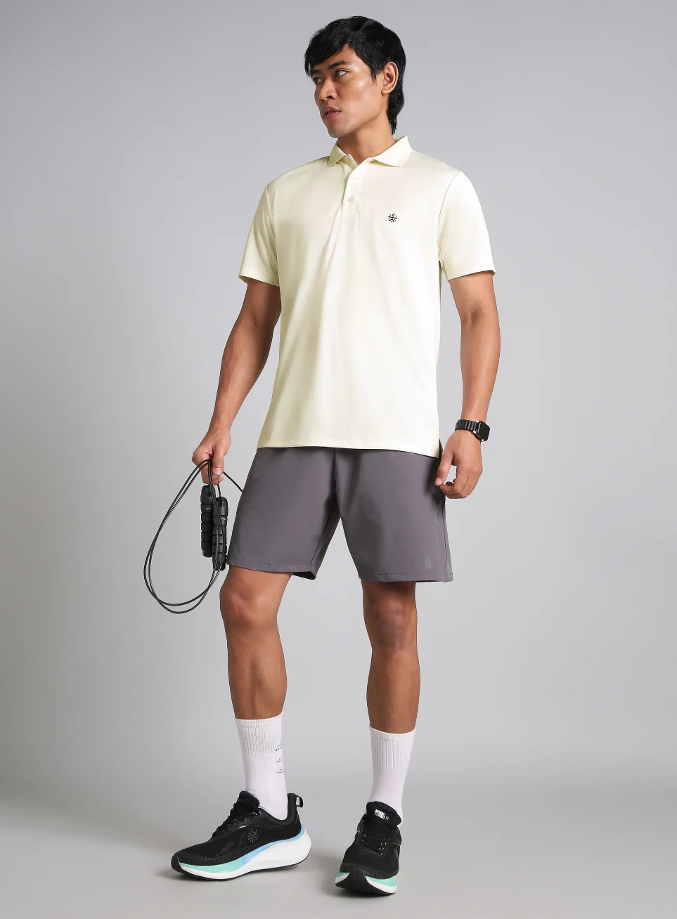 Men's Off White Performance Polo T-shirt - Image 2