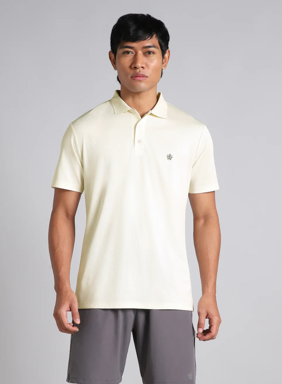Men's Off White Performance Polo T-shirt - Image 4