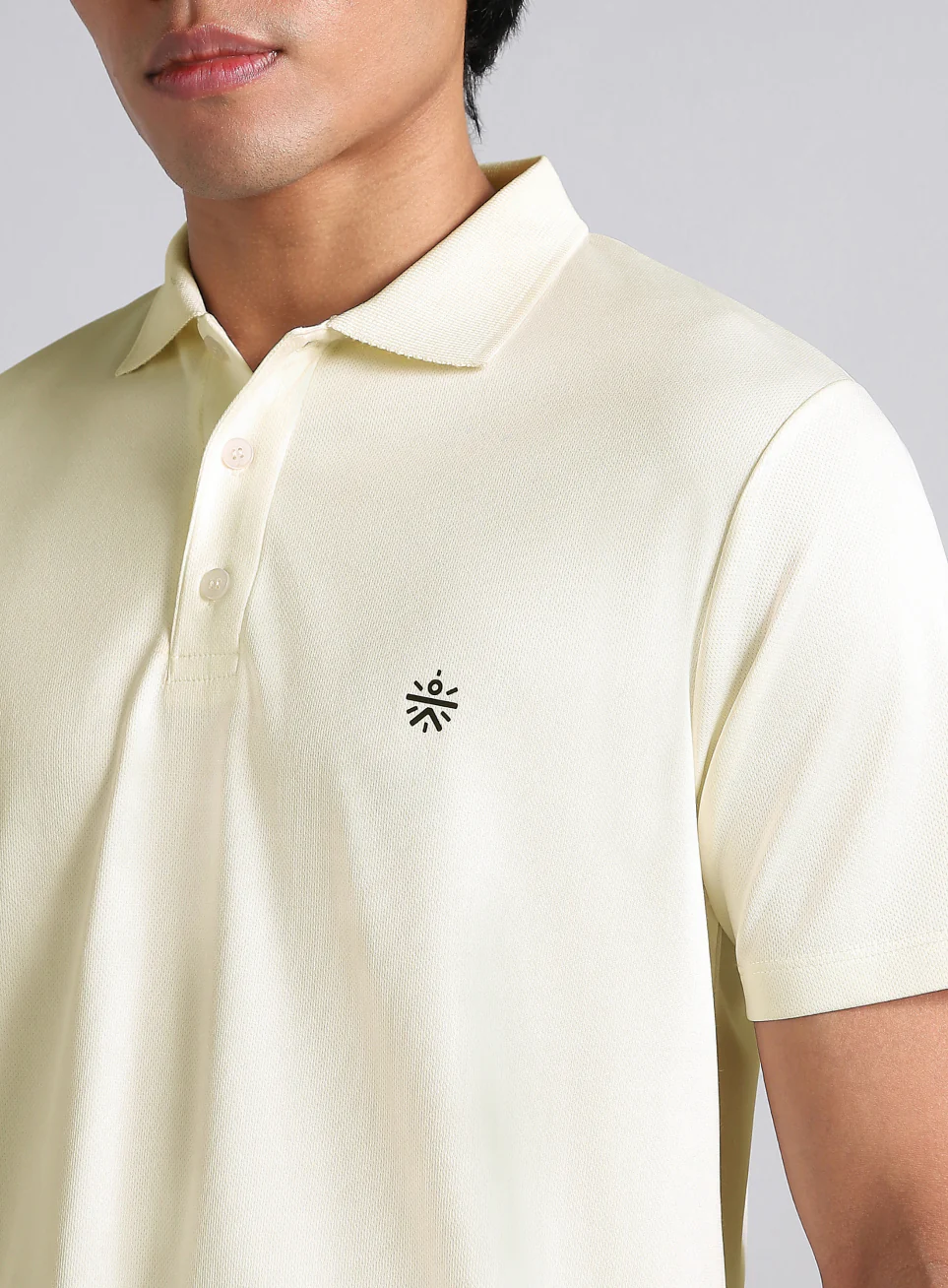 Men's Off White Performance Polo T-shirt - Image 7