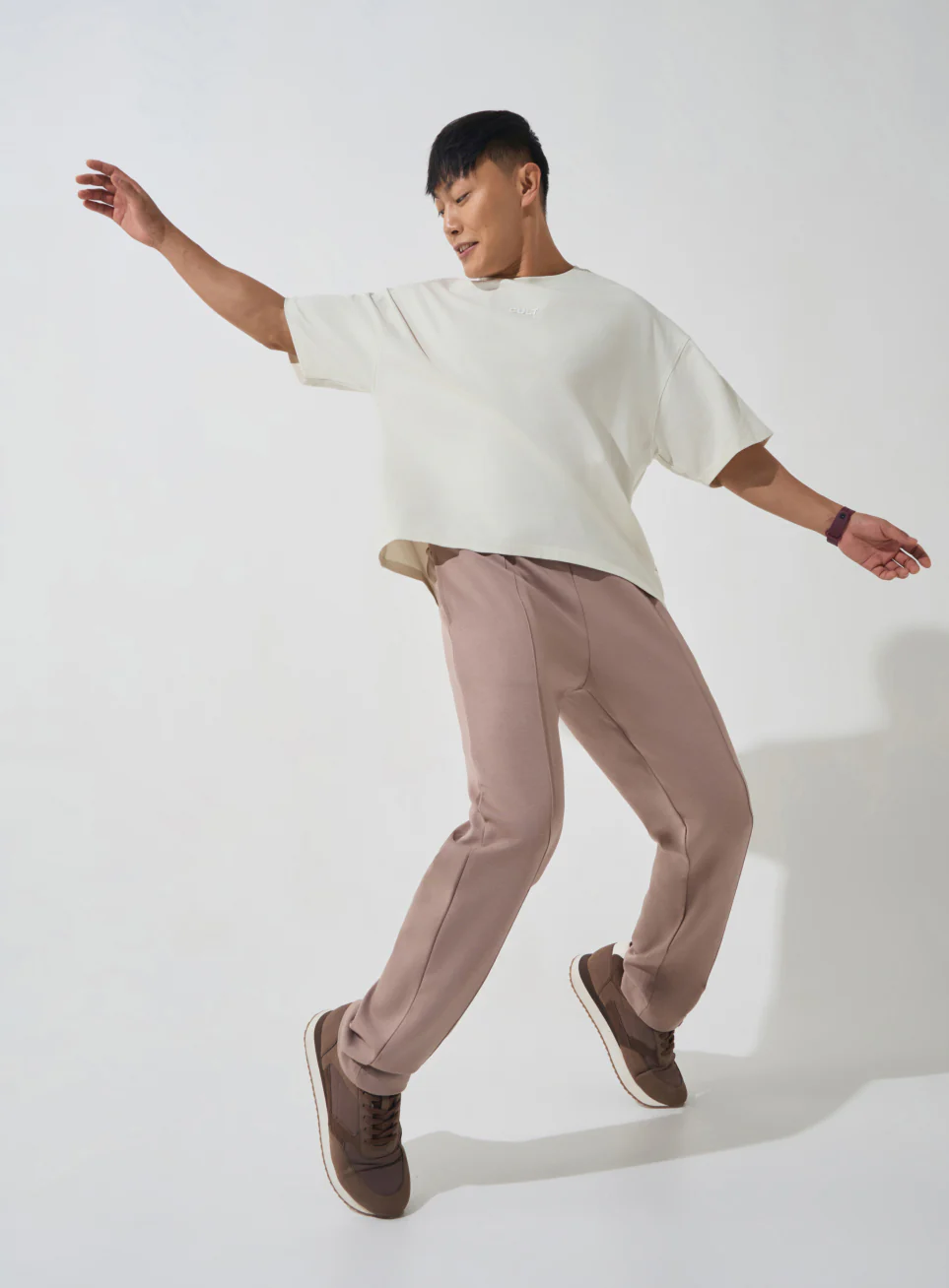 Men's Off-White Soft Form Oversized T-shirt - Image 2